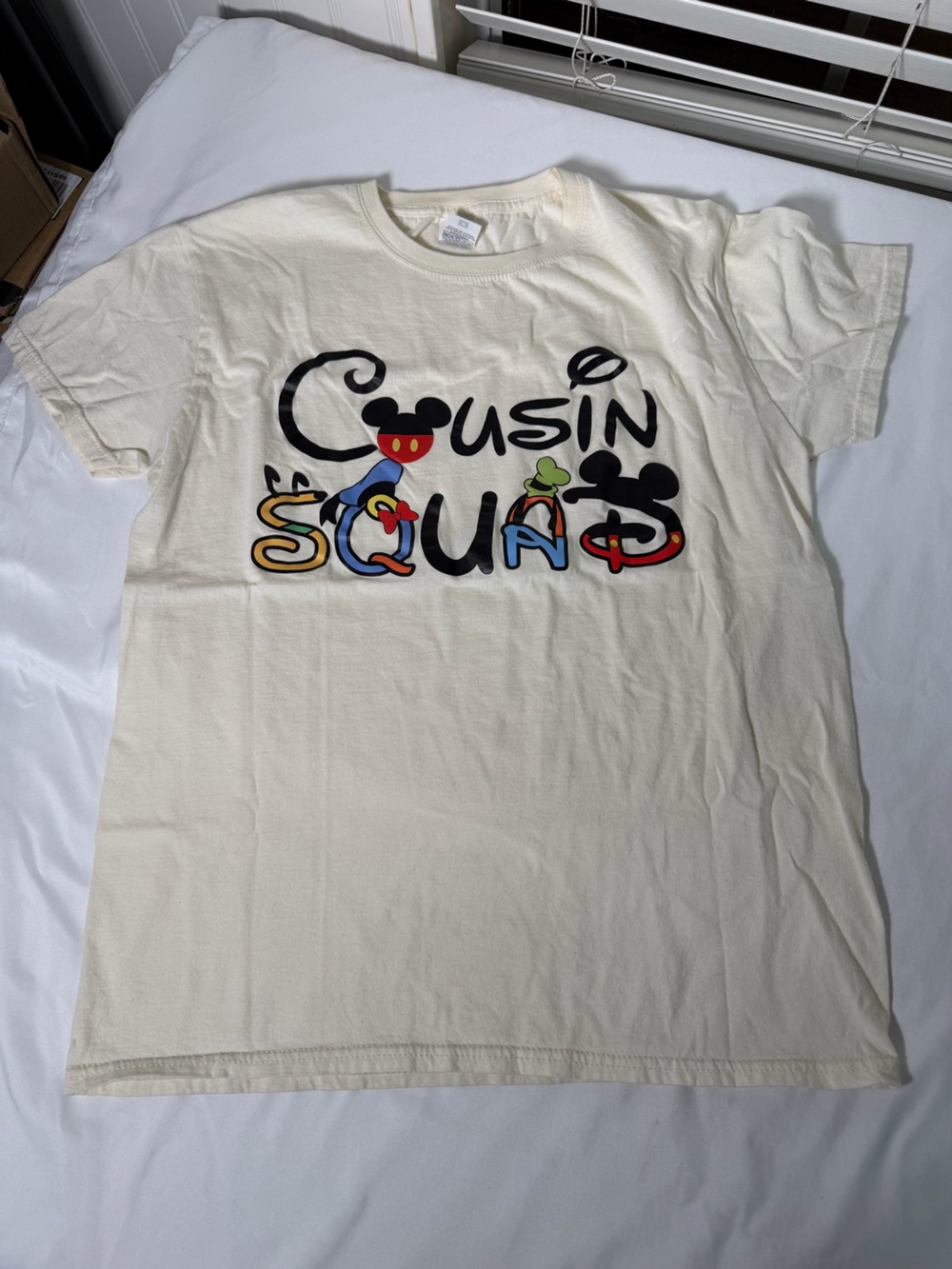 Disney Cousin Squad Graphic Kids T-Shirt - Cream 2 shirts